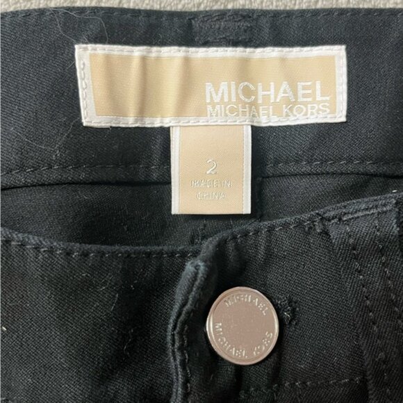 Michael Kors Black Stretch Flared Leg Pants - Tall - Picture 7 of 14